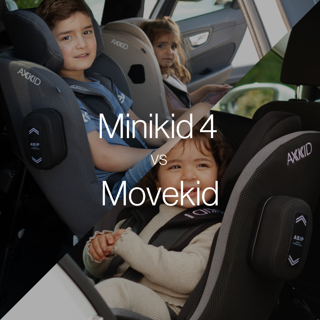 What is the difference between Axkid Minikid 4 and Axkid Movekid Car Seats Plus